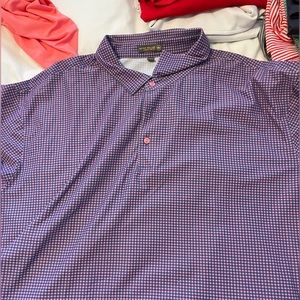 Purple and Pink Peter Millar Polo
